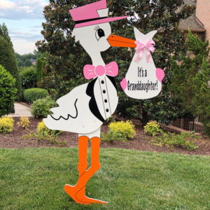 Pink Grandparent Sign - Storks and More of Phoenix - Stork Sign Rental, Phoenix , AZ