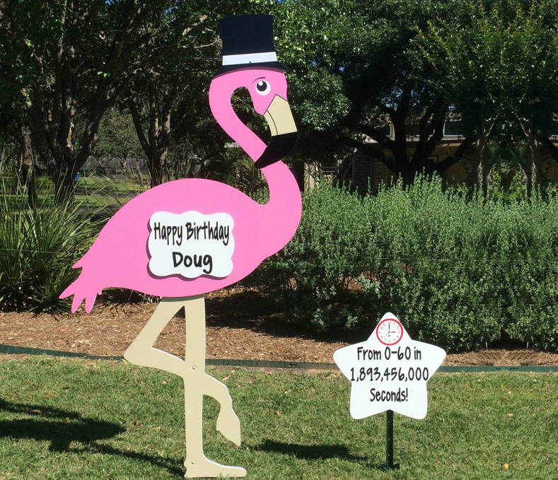 Flamingo Yard Sign Phoenix, AZ