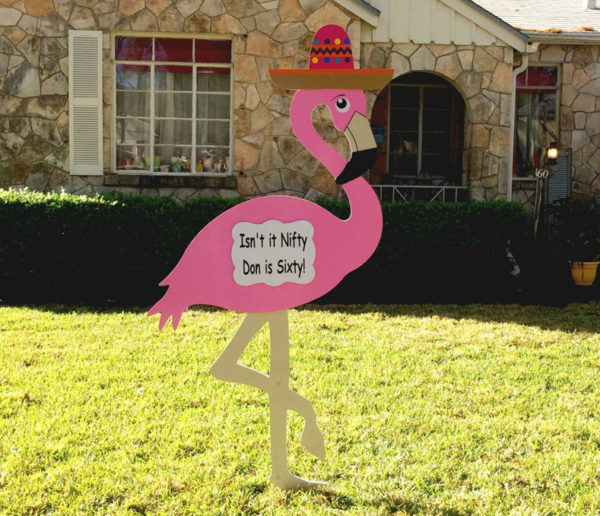 Flamingo Yard Sign Phoenix, AZ- Birthday, Graduation Yard Sign
