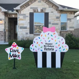 Cupcake Birthday Yard Sign, Phoenix, AX