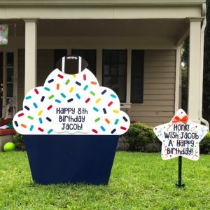 Cupcake Birthday Yard Sign, Phoenix, AX