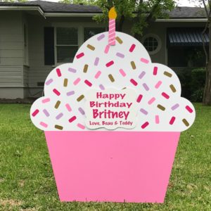 Cupcake Birthday Yard Sign, Phoenix, AX